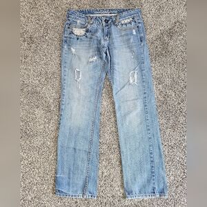 Premium Vanity Collection Distressed Light Blue Women's Jeans 27W/33L